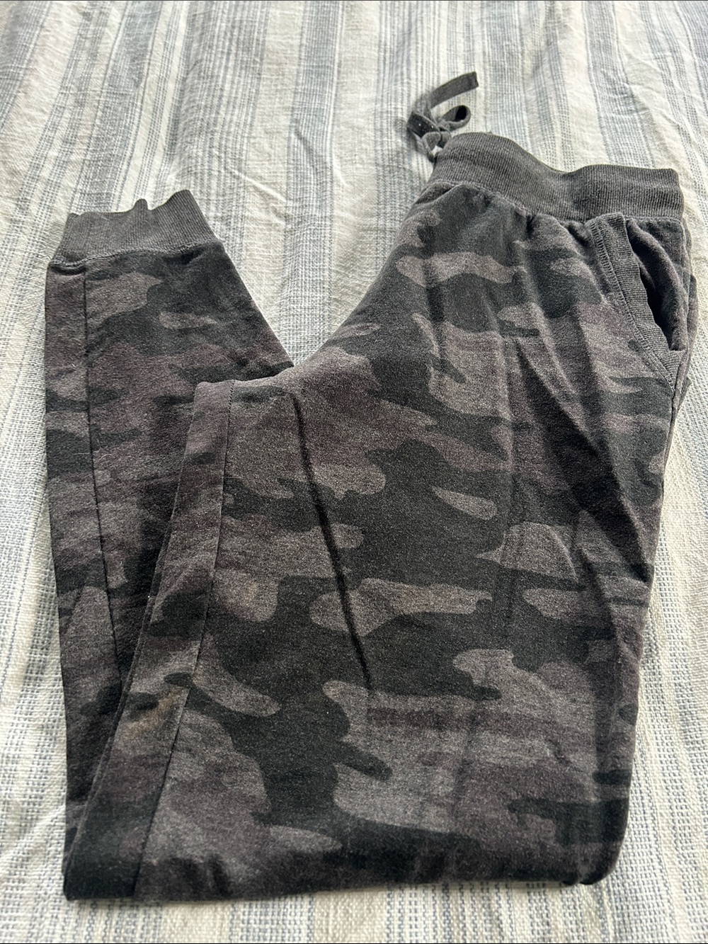 Z Supply Charcoal & Black Camo Jogger Pants